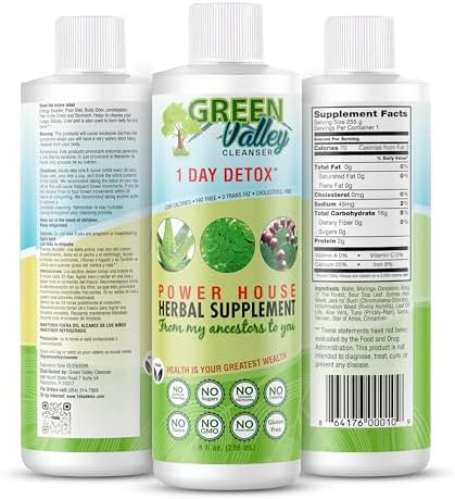 Limpiador Green Valley – Suplemento Detox Herbal Natural para Colon | Apoya la Digestión, Alivio de la Inflamación y Regularidad | 8 oz Líquido - imagen 2