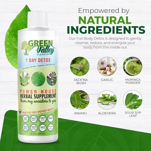 Limpiador Green Valley – Suplemento Detox Herbal Natural para Colon | Apoya la Digestión, Alivio de la Inflamación y Regularidad | 8 oz Líquido - imagen 3