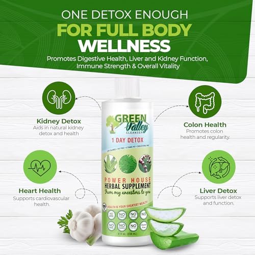 Limpiador Green Valley – Suplemento Detox Herbal Natural para Colon | Apoya la Digestión, Alivio de la Inflamación y Regularidad | 8 oz Líquido - imagen 7