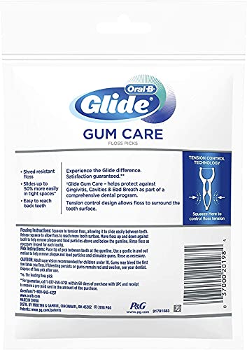 Palillos de Hilo Dental Oral-B Glide - 30 piezas, Sin Sabor (Paquete de 6) - imagen 2