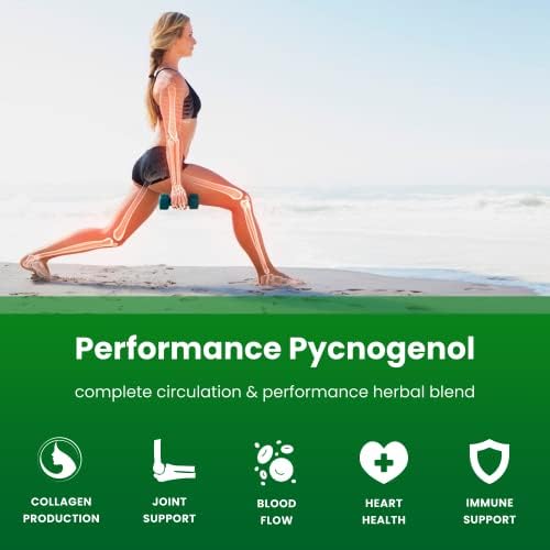 NutraChamps Pycnogenol Extracto de Corteza de Pino Marítimo Francés, Complejo Premium para la Circulación, 60 Cápsulas con Extracto de Pimienta Negra - imagen 4