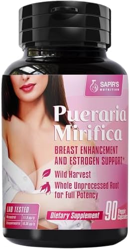Cápsulas de Pueraria Mirifica 2000mg - Suplemento de Estrogeno y Pastillas para Aumento de Senos para Mujeres y Hombres, Mejora del Crecimiento - imagen 1