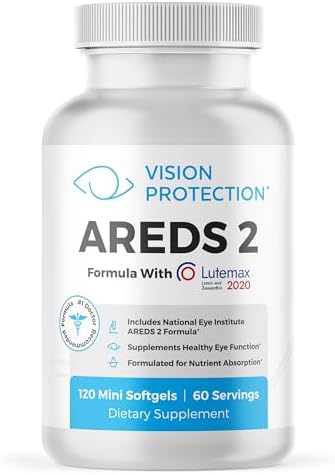 Suplemento de Vitaminas y Minerales para la Salud Ocular VISION PROTECTION AREDS 2, Fórmula del Estudio AREDS 2 con Luteína, Vitamina C y Zeaxantina, - imagen 1