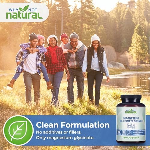Suplemento de Cápsulas de Glicinato de Magnesio Natural 500 mg - Vegano, Sin Rellenos - Apoya el Sueño y la Relajación - imagen 5