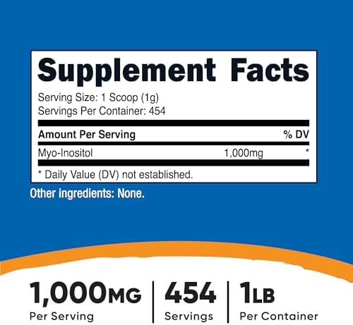 Nutricost Polvo de Inositol 1LB (454 Gramos) - Libre de Gluten, No Transgénico - imagen 2