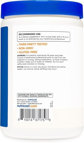 Nutricost Polvo de Inositol 1LB (454 Gramos) - Libre de Gluten, No Transgénico - imagen 4
