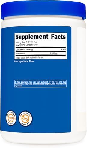 Nutricost Polvo de Inositol 1LB (454 Gramos) - Libre de Gluten, No Transgénico - imagen 5