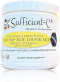 Mezcla de Bebida Sufficient-C Alta Dosis de Vitamina C No GMO Limón Durazno, Tamaño Conveniente de 125 Gr con L-lisina, Bromelina y Extracto Premium - imagen 1