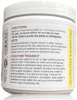 Mezcla de Bebida Sufficient-C Alta Dosis de Vitamina C No GMO Limón Durazno, Tamaño Conveniente de 125 Gr con L-lisina, Bromelina y Extracto Premium - imagen 5