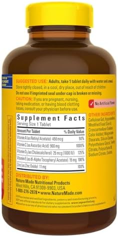 Nature Made Super C con Vitamina D3 y Zinc, Paquete de 200 Tabletas con Organizador de Pastillas (2 Artículos) - imagen 2