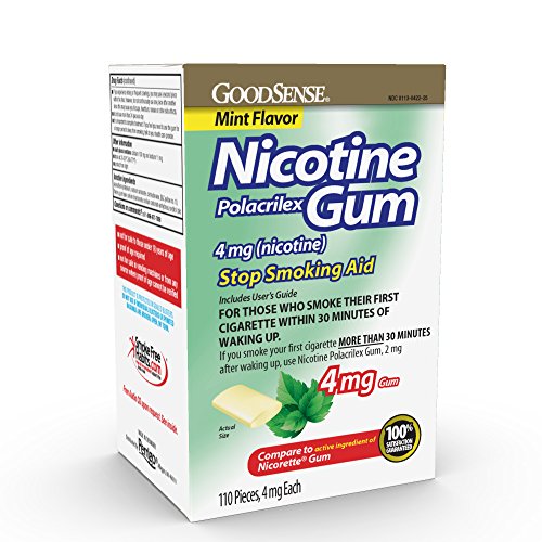 Chicles de Nicotina GoodSense Polacrilex, 4 mg, Sabor Menta - Ayuda para Dejar de Fumar, Reduce Ansias de Nicotina y Síntomas de Abstinencia - imagen 4