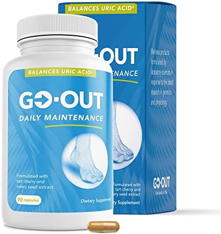 Suplemento Natural para el Ácido Úrico - Go Out Daily Maintenance con Cereza Ácida, Semilla de Apio y Cúrcuma - Vegano, No Transgénico, Sin Gluten, - imagen 1
