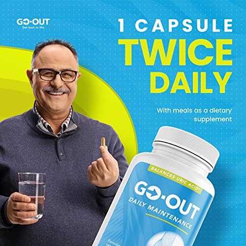 Suplemento Natural para el Ácido Úrico - Go Out Daily Maintenance con Cereza Ácida, Semilla de Apio y Cúrcuma - Vegano, No Transgénico, Sin Gluten, - imagen 2