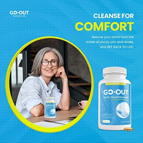 Suplemento Natural para el Ácido Úrico - Go Out Daily Maintenance con Cereza Ácida, Semilla de Apio y Cúrcuma - Vegano, No Transgénico, Sin Gluten, - imagen 5