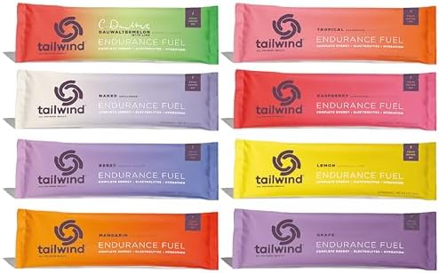 Tailwind Grab-and-Go Combustible de Endurance Sabor Variado (Paquete de 8) - Mezcla de Bebida Hidratante con Electrolitos y Carbohidratos - Sin OGM, - imagen 1