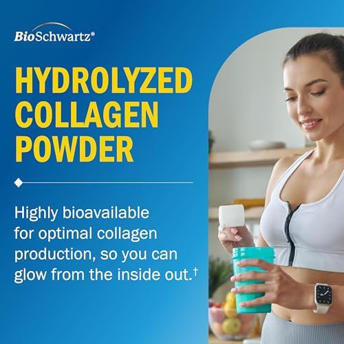 Póder de Péptidos de Colágeno BioSchwartz para Mujeres y Hombres - Colágeno Hidrolizado de Origen Animal - Tipos I y III con 10g de Proteína para - imagen 2