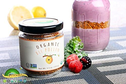 Polen de Abeja Orgánico Greenbow - 100% Certificado USDA Orgánico, No GMO, Halal, Kosher, Puro y Natural - Superalimento Rico en Proteínas, Vitaminas - imagen 4