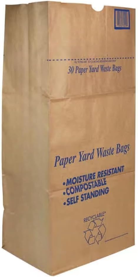 Bolsas de Papel para Residuos de Jardín y Hojas de 30 Galones, 2 Capas, Resistentes, Biodegradables, 10 Piezas, Hechas en EE. UU. - imagen 5