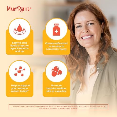Spray Orgánico D3 + K2 de MaryRuth's para Adultos y Niños | Salud Ósea | Inmunidad | Absorción de Minerales | Vegano | 1 Fl Oz - imagen 6