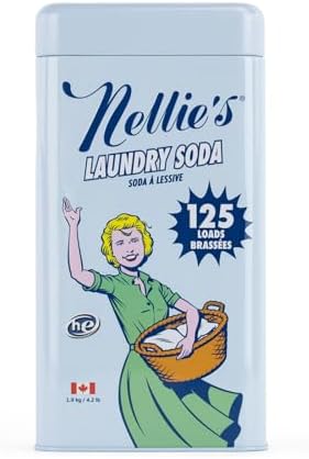 Detergente en Polvo Nellie’s para Ropa 125 Cargas – 4 Ingredientes – Sin Residuo – Seguro para HE y Fosas Sépticas – Hecho en Canadá - imagen 1