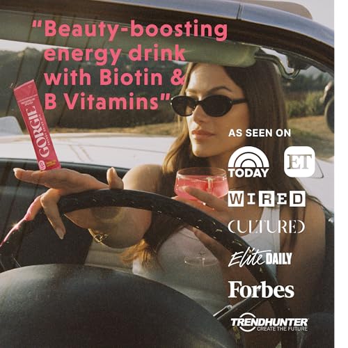 GORGIE Mezcla de Bebida Energética, Sin Azúcar, 150mg de Cafeína de Té Verde, L-Theanina, Biotina, Vitaminas B (B6, B12) - Vegano, Bajo en Calorías, - imagen 6
