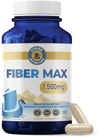 Vykee Nutrition Complejo Avanzado de Fibra – Cáscara de Psyllium, Aloe Vera, Chía y Semilla de Linaza | Vegano, No OGM | Apoya la Salud Digestiva y - imagen 1