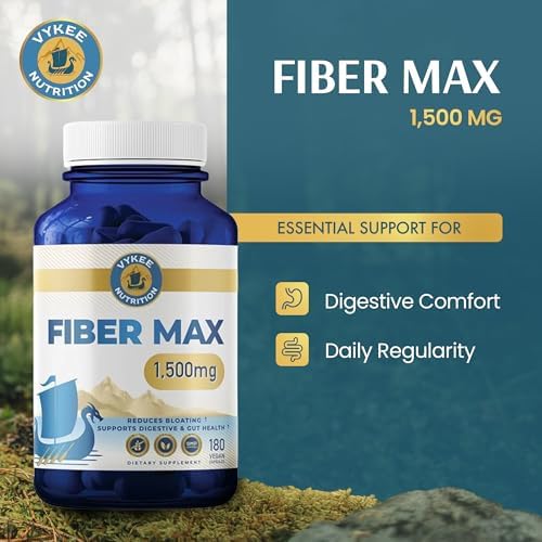 Vykee Nutrition Complejo Avanzado de Fibra – Cáscara de Psyllium, Aloe Vera, Chía y Semilla de Linaza | Vegano, No OGM | Apoya la Salud Digestiva y - imagen 2