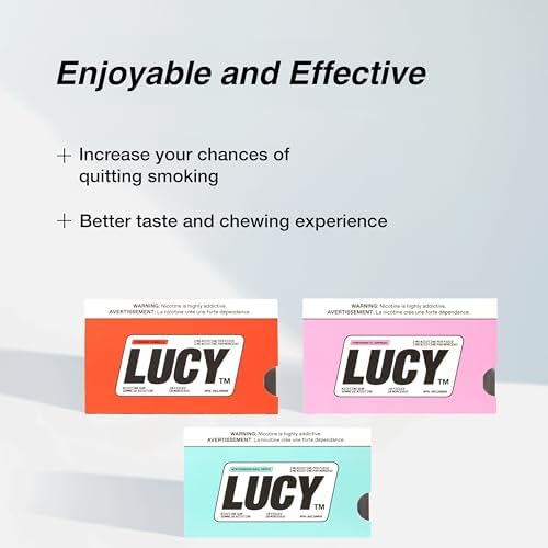Chicles de Nicotina LUCY™ 2mg, 30 piezas, Sabor Granada, Canela y Menta - Ayuda para Dejar de Fumar, Reduce Síntomas de Abstinencia y Ansias - imagen 4