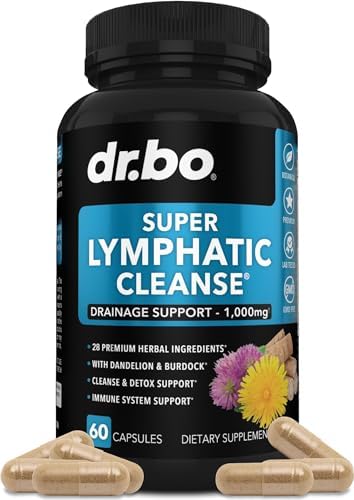 Suplementos de Drenaje Linfático - Apoyo Total Herbal con Equinácea, Jengibre, Diente de León, Raíz Roja y Trébol Rojo - Detox y Limpieza del Sistema - imagen 1