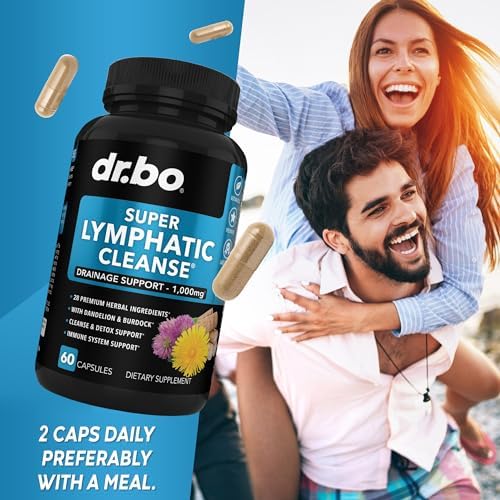 Suplementos de Drenaje Linfático - Apoyo Total Herbal con Equinácea, Jengibre, Diente de León, Raíz Roja y Trébol Rojo - Detox y Limpieza del Sistema - imagen 7