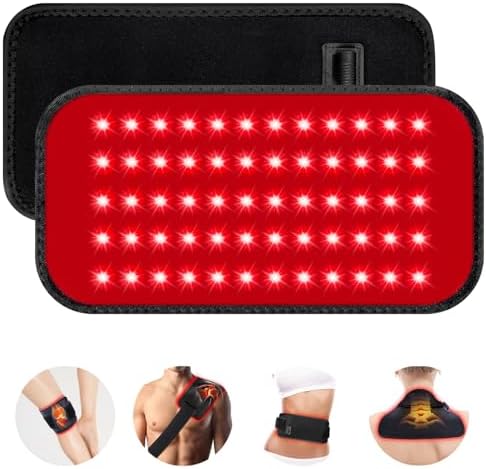 Terapia de Luz Roja para Cuerpo, Almohadilla de Luz Infrarroja 660nm 850nm, Envoltura Usable con Control Remoto y Temporizador para Espalda, Hombros, - imagen 1