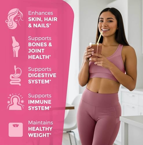 Polvo de Péptidos de Colágeno Múltiple – Tipos I, II, III, V, X, Colágeno Hidrolizado para Mujeres, 99% de Absorción, Piel, Cabello, Uñas, - imagen 7