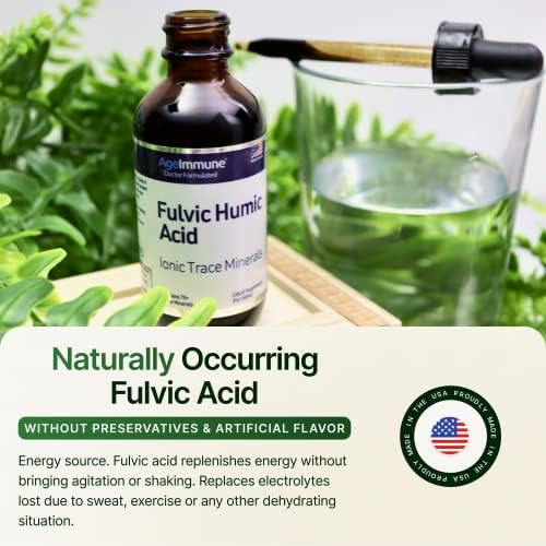 Ácido Fulvico y Húmico 75 + Minerales Iónicos - Derivado de Plantas en EE. UU. - Concentrado de Minerales para Energía, Salud Digestiva e Hidratación - imagen 5