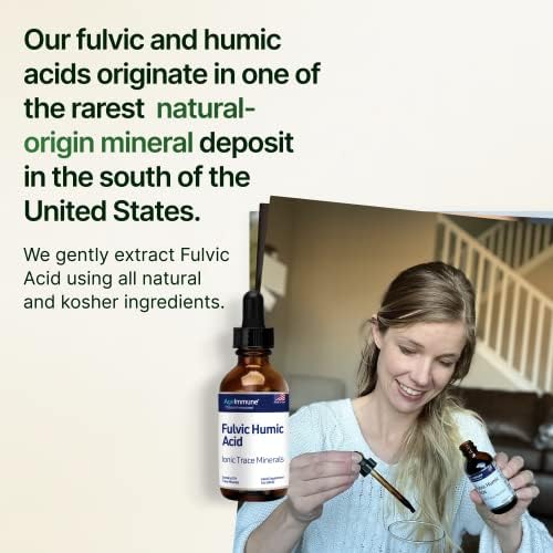 Ácido Fulvico y Húmico 75 + Minerales Iónicos - Derivado de Plantas en EE. UU. - Concentrado de Minerales para Energía, Salud Digestiva e Hidratación - imagen 6