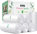 Bolsas de basura medianas sin fragancia de 8 galones, 330 cuentas, Teivio, 30 litros, gruesas para baño, cocina y oficina, transparentes - imagen 1
