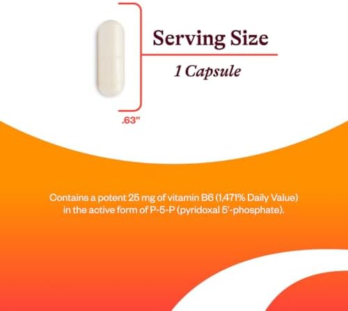 Seeking Health P-5-P (Fosfato de Piridoxal 5) - Apoyo a la Salud Inmunológica y Metabolismo de Homocisteína - Vitamina B6 Bioavailable - 100 Cápsulas - imagen 3