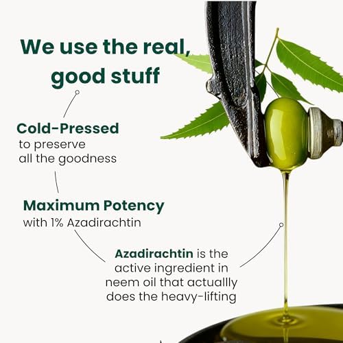 Aceite de Neem para Plantas (Rinde 30 Botellas) con Botella de Spray y Aceites Esenciales para Plantas de Interior y Jardines Exteriores, Brillo - imagen 3