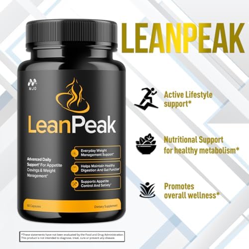 Cápsulas Lean Peak, Pastillas para Pérdida de Peso con Ingredientes Naturales, Suplemento Avanzado de Salud y Bienestar LeanPeak, Soporte Natural - imagen 4