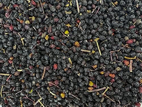 Elderberries U.S. Wellness Naturals – 1lb (Cosecha Silvestre Real) | 100% Orgánico Certificado USDA | Saúco Negro Seco a Granel para Jarabe, Gomas, - imagen 2