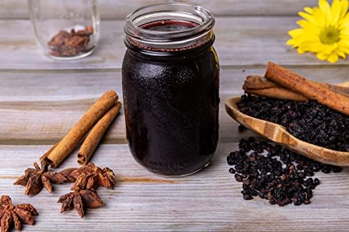 Elderberries U.S. Wellness Naturals – 1lb (Cosecha Silvestre Real) | 100% Orgánico Certificado USDA | Saúco Negro Seco a Granel para Jarabe, Gomas, - imagen 7