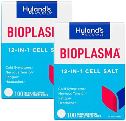 Tabletas de Sales Celulares Bioplasma de Hyland's (Paquete de 2) - Combinación Natural de las 12 Sales Celulares (100 Contenidos) - imagen 1
