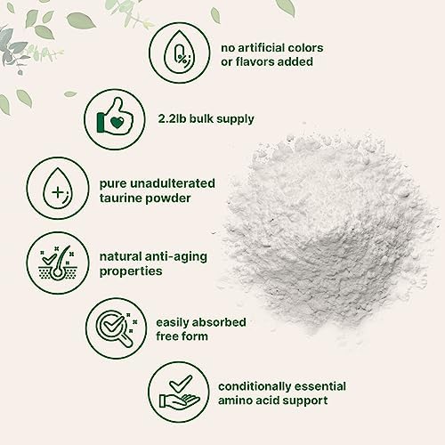 Suplemento en Polvo de Taurina Micro Ingredients | 1 KG, 2000mg por Porción | Sin Sabor | 100% Puro, Fácilmente Absorbible | Aminoácidos Esenciales - imagen 3