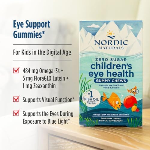 Gomitas de Salud Visual para Niños Nordic Naturals, Sabor Fresa-Limón - 30 Gomitas - 484 mg Omega-3 DHA, Luteína y Zeaxantina - Apoyo Antioxidante - imagen 3