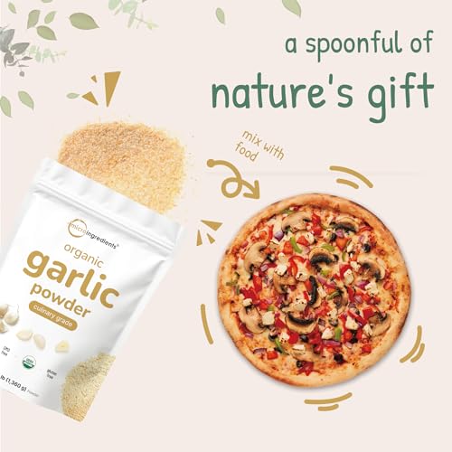 Polvo de Ajo Orgánico, 3 lb | Bulbo de Allium Sativum Crudo Premium | Sabor Pungente y Sabroso | Ideal para Carnes, Verduras y Mezclas de Especias | - imagen 8