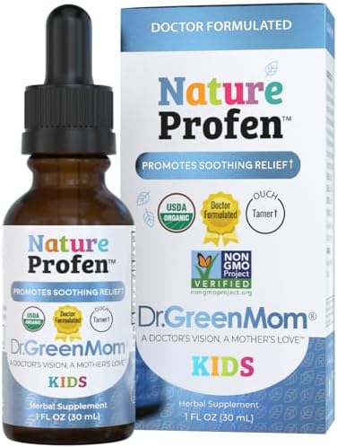 Dr. Green Mom Nature Profen - Alivio Natural para Bebés y Niños | Gotas Herbales Orgánicas USDA para Dentición y Malestar Ocasional - imagen 1