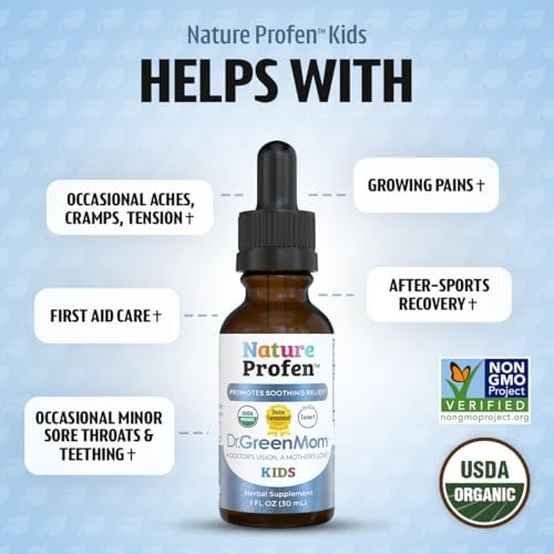 Dr. Green Mom Nature Profen - Alivio Natural para Bebés y Niños | Gotas Herbales Orgánicas USDA para Dentición y Malestar Ocasional - imagen 3