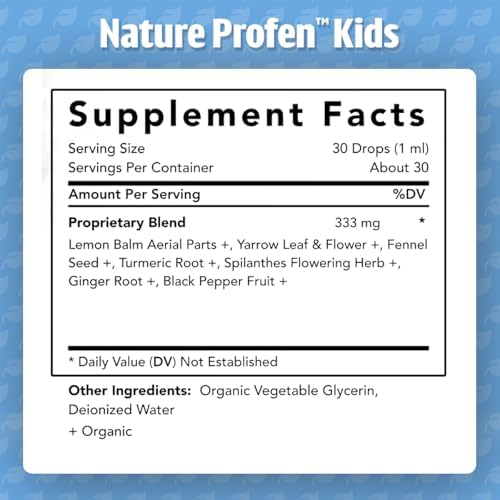 Dr. Green Mom Nature Profen - Alivio Natural para Bebés y Niños | Gotas Herbales Orgánicas USDA para Dentición y Malestar Ocasional - imagen 6