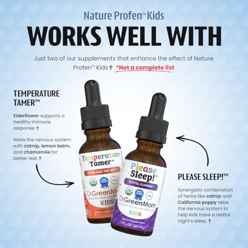 Dr. Green Mom Nature Profen - Alivio Natural para Bebés y Niños | Gotas Herbales Orgánicas USDA para Dentición y Malestar Ocasional - imagen 8