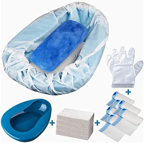Set de Orinal MINIVON con 30 Forros Desechables, Almohadillas Súper Absorbentes y Guantes - Paquete de 30 Unidades - Orinal para Mujeres Ancianas y - imagen 1