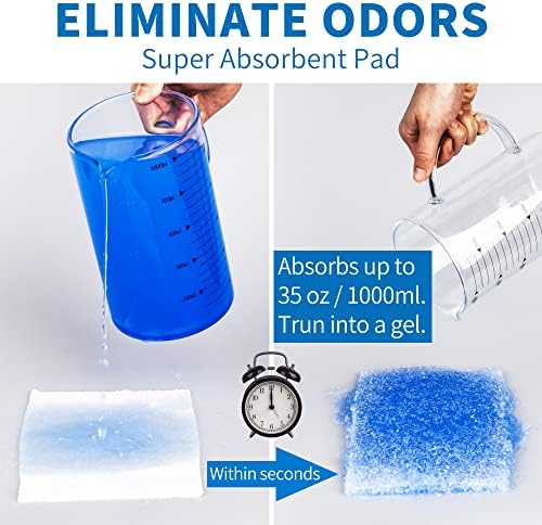 Set de Orinal MINIVON con 30 Forros Desechables, Almohadillas Súper Absorbentes y Guantes - Paquete de 30 Unidades - Orinal para Mujeres Ancianas y - imagen 4